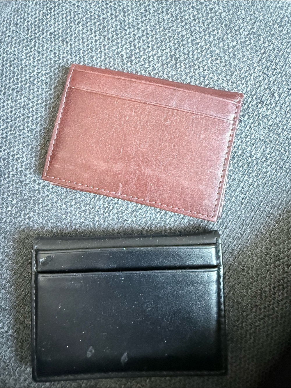 Tommy Hilfiger Leather Card Holder - Brown and Black